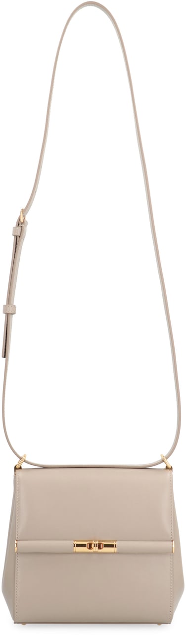 Dolce & Gabbana City Marlene leather crossbody bag Taupe
