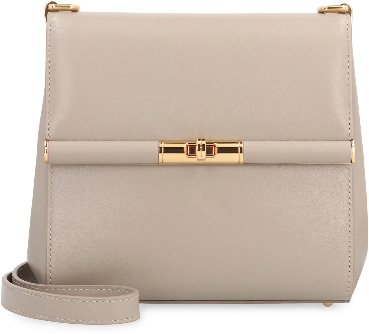 Dolce & Gabbana City Marlene leather crossbody bag Taupe