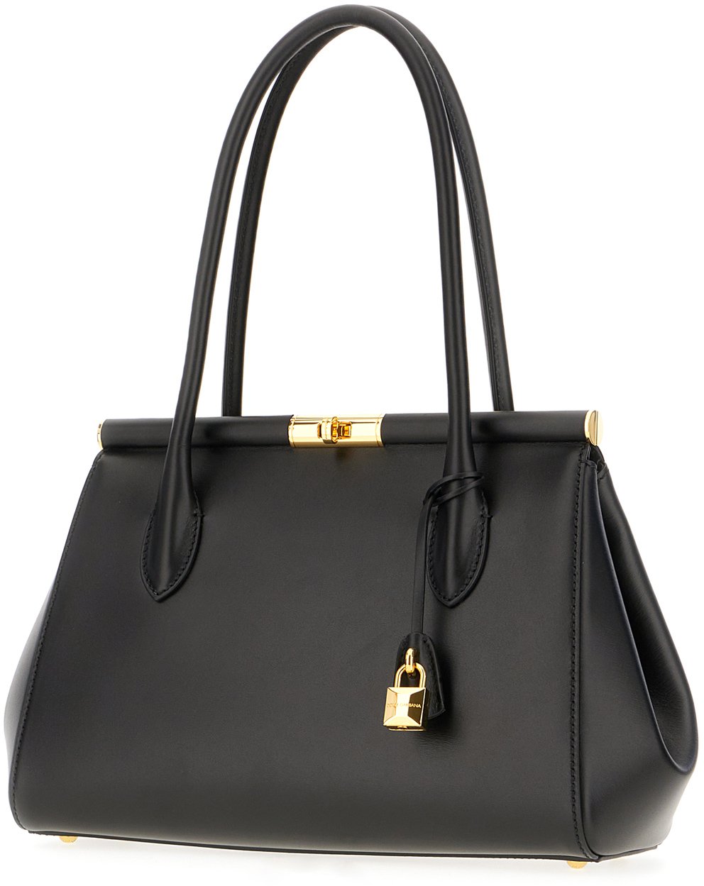 Dolce & Gabbana Dolce&gabbana Black leather Marlene handbag Zwart