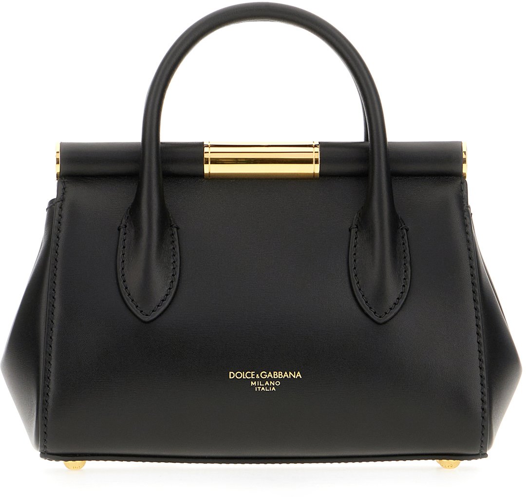 Dolce & Gabbana Dolce&gabbana Black leather Marlene handbag Zwart