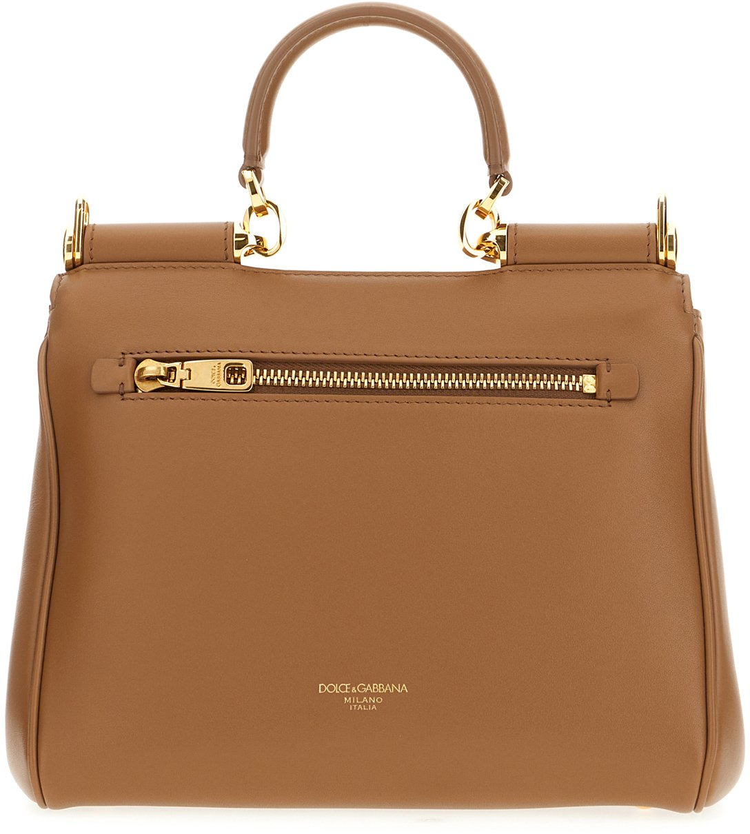 Dolce & Gabbana Dolce&gabbana Brown leather My Sicily handbag Bruin
