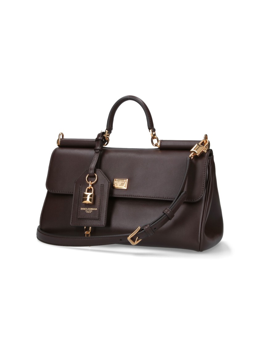 Dolce & Gabbana "My Sicily" Top Handle Bag – Brown Bruin