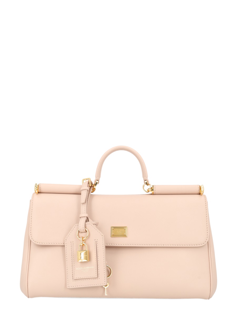 Dolce & Gabbana Neutrals My Sicily Structured Leather Handbag Neutraal