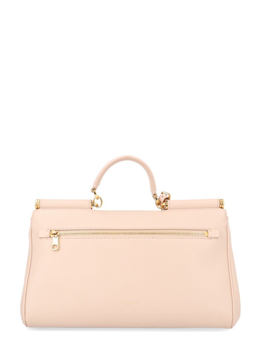 Dolce & Gabbana Neutrals My Sicily Structured Leather Handbag Neutraal