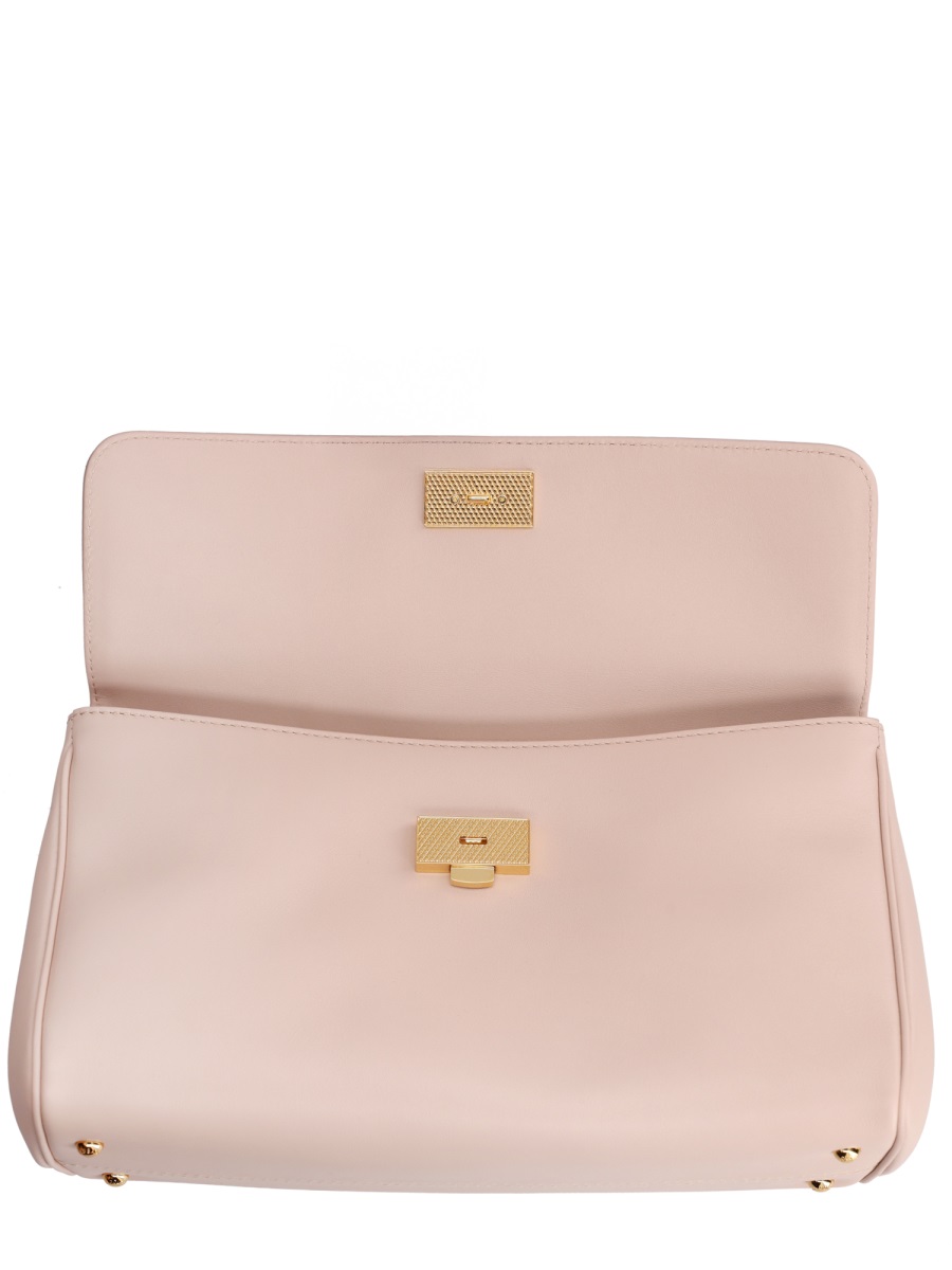Dolce & Gabbana Neutrals My Sicily Structured Leather Handbag Neutraal