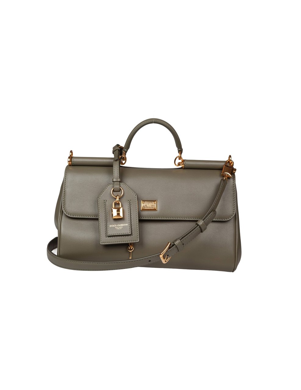 Dolce & Gabbana Dolce & gabbana vintage my sicily caramel leather bag Groen