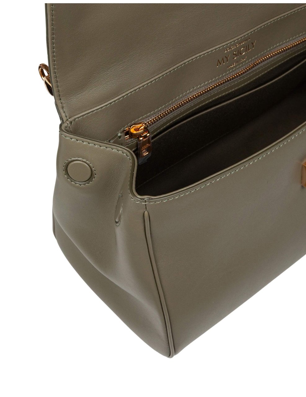 Dolce & Gabbana Dolce & gabbana vintage my sicily caramel leather bag Groen