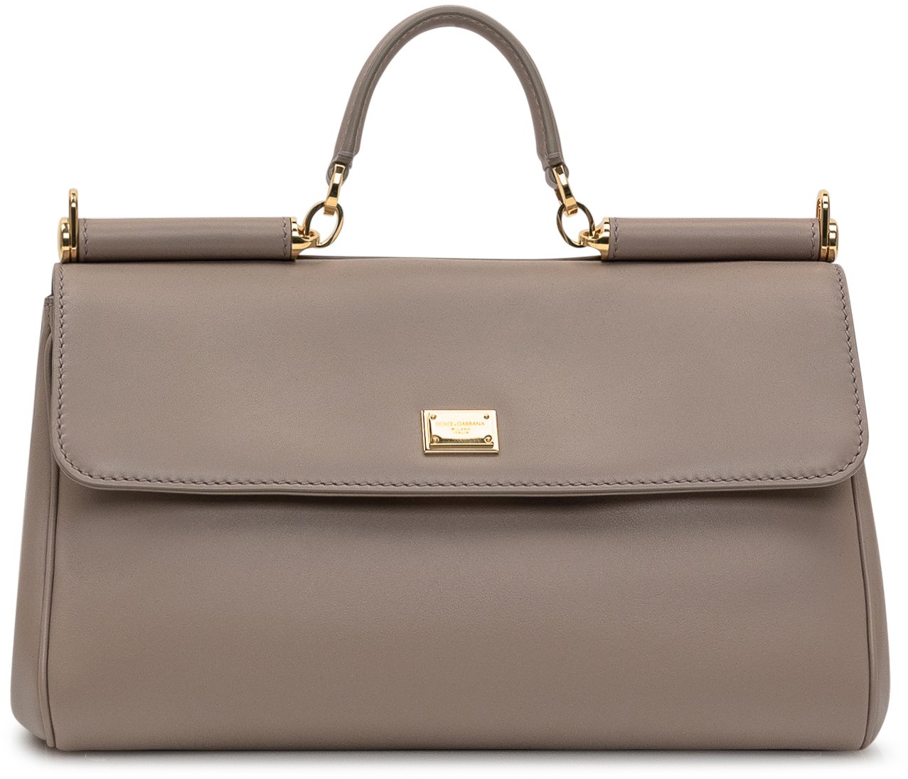 Dolce & Gabbana Borsa a Mano Sicily Media Taupe