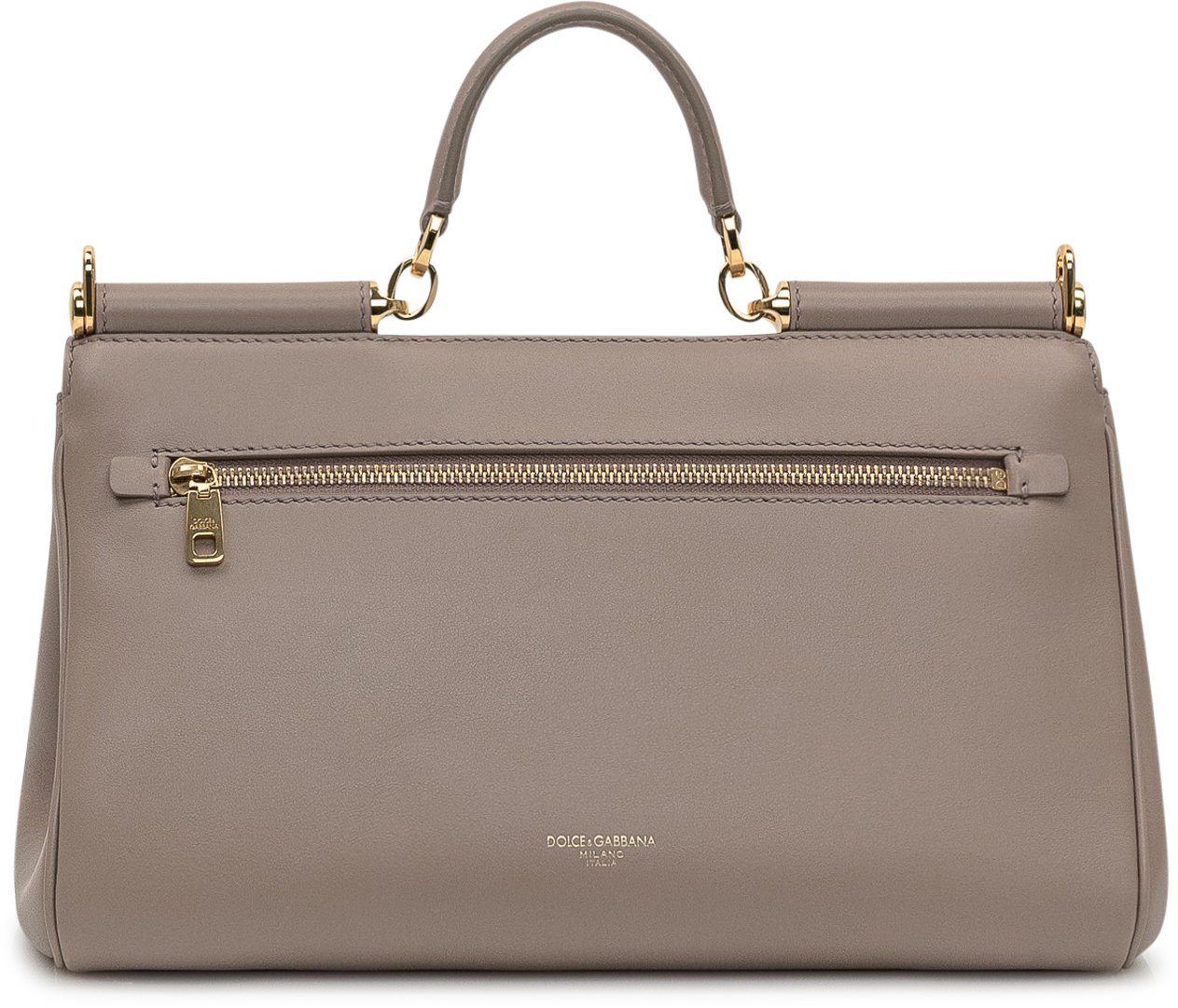 Dolce & Gabbana Borsa a Mano Sicily Media Taupe