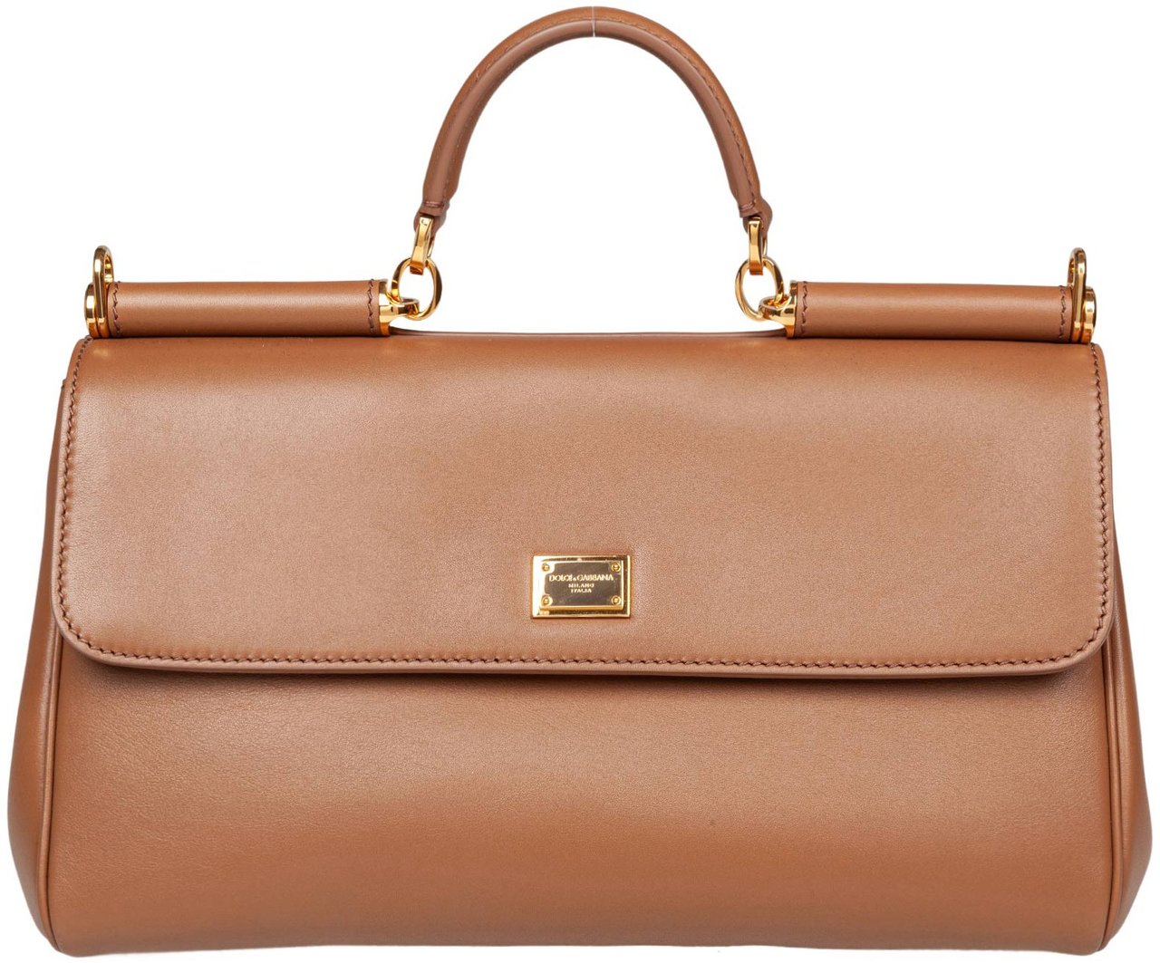 Dolce & Gabbana Dolce & gabbana vintage my sicily caramel leather bag Bruin
