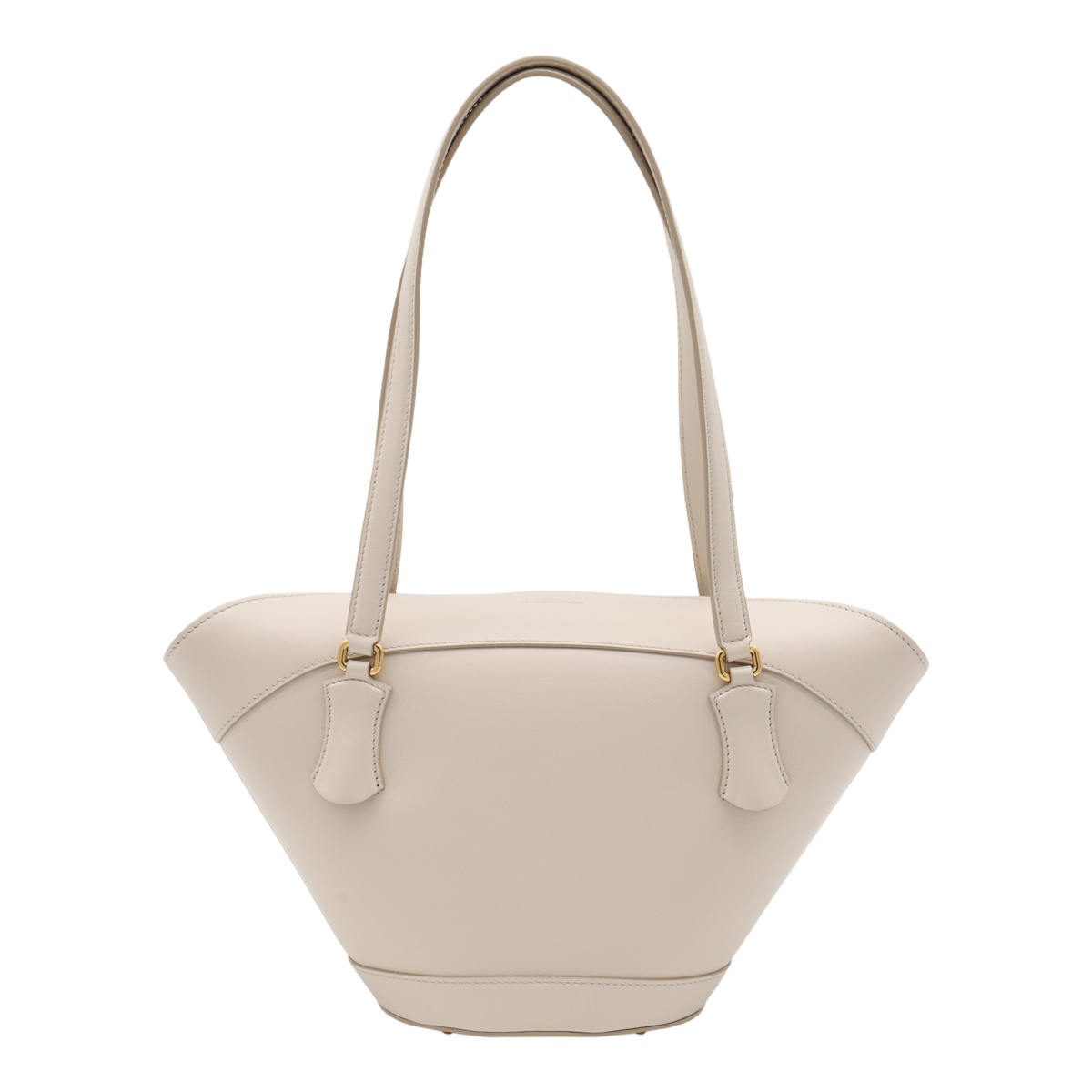 Dolce & Gabbana Trapezoidal Handbag with Gold-tone Buckle Neutraal