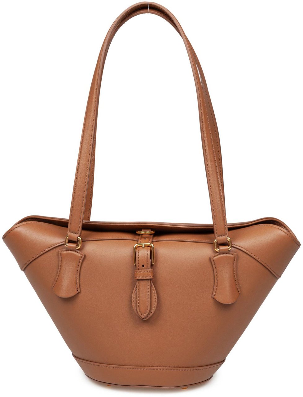 Dolce & Gabbana Dolce & gabbana caramel-color leather coffa capri bag Bruin