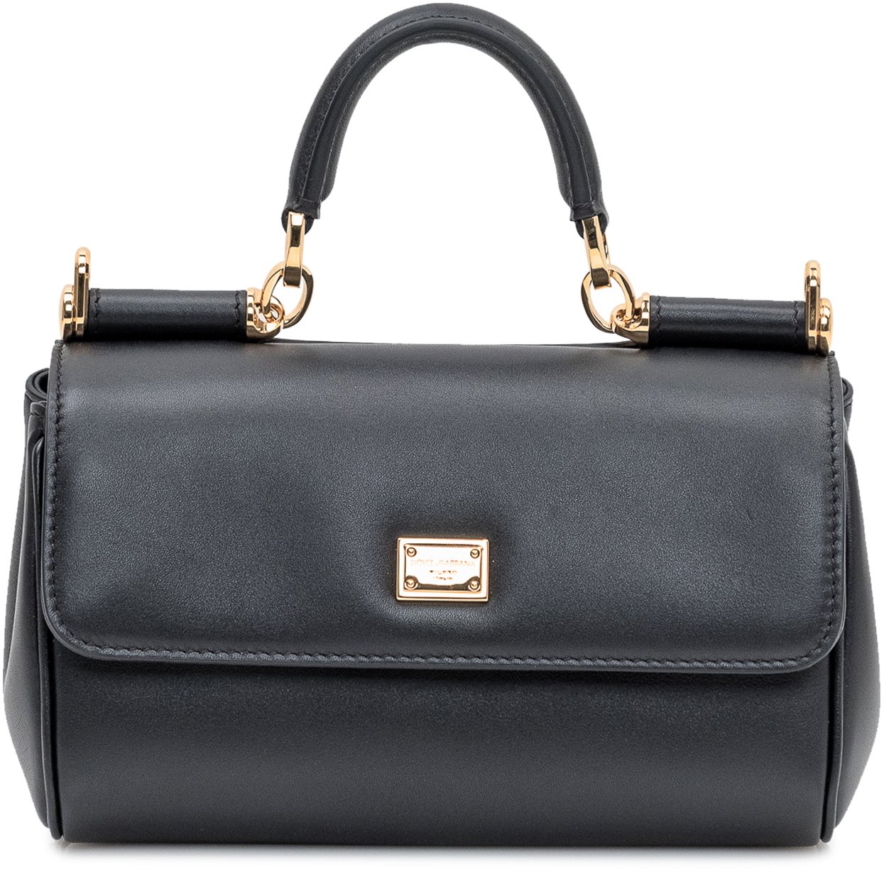 Dolce & Gabbana Borsa a Mano Sicily Zwart
