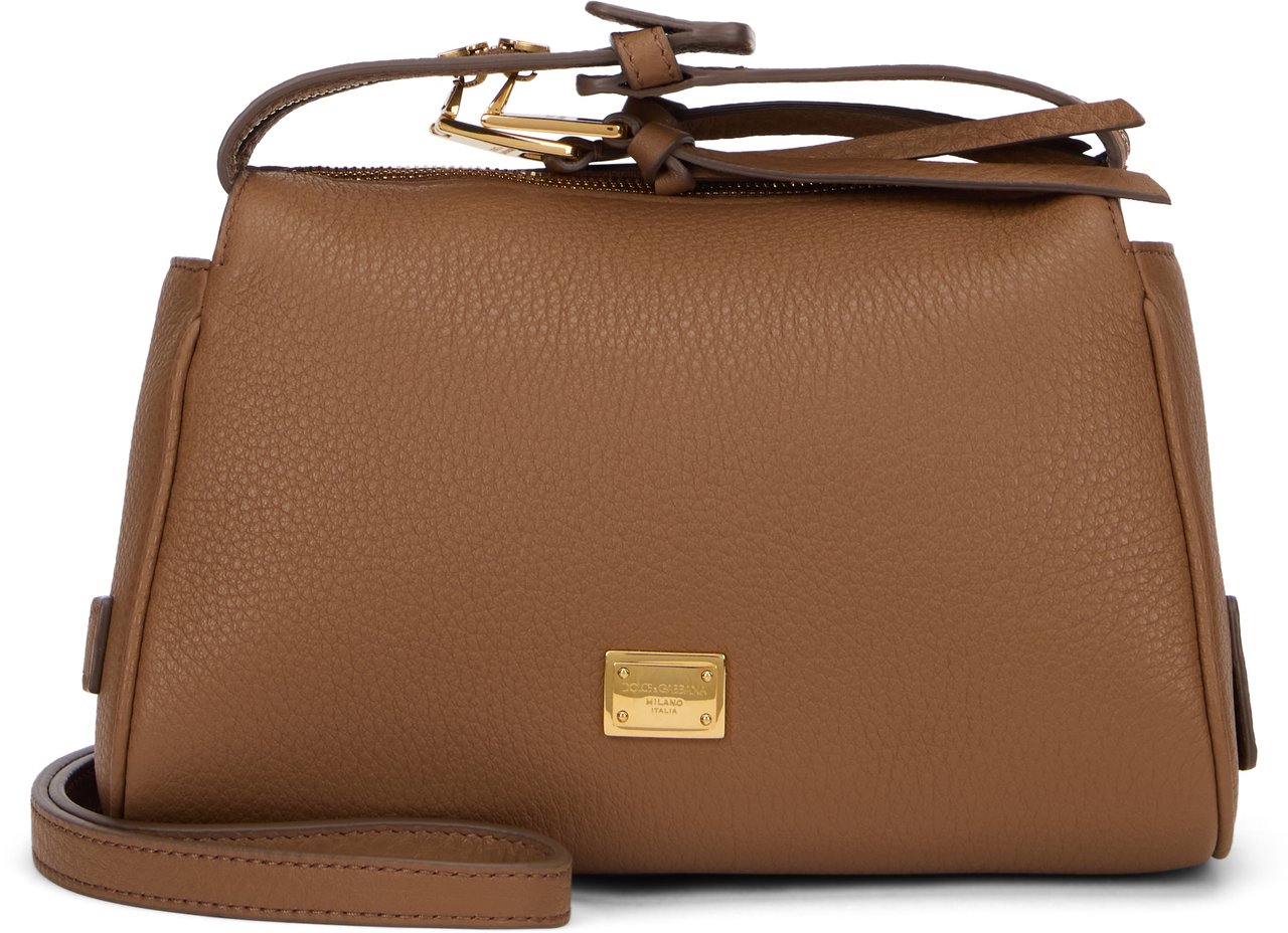 Dolce & Gabbana Vittoria shoulder bag in leather Bruin