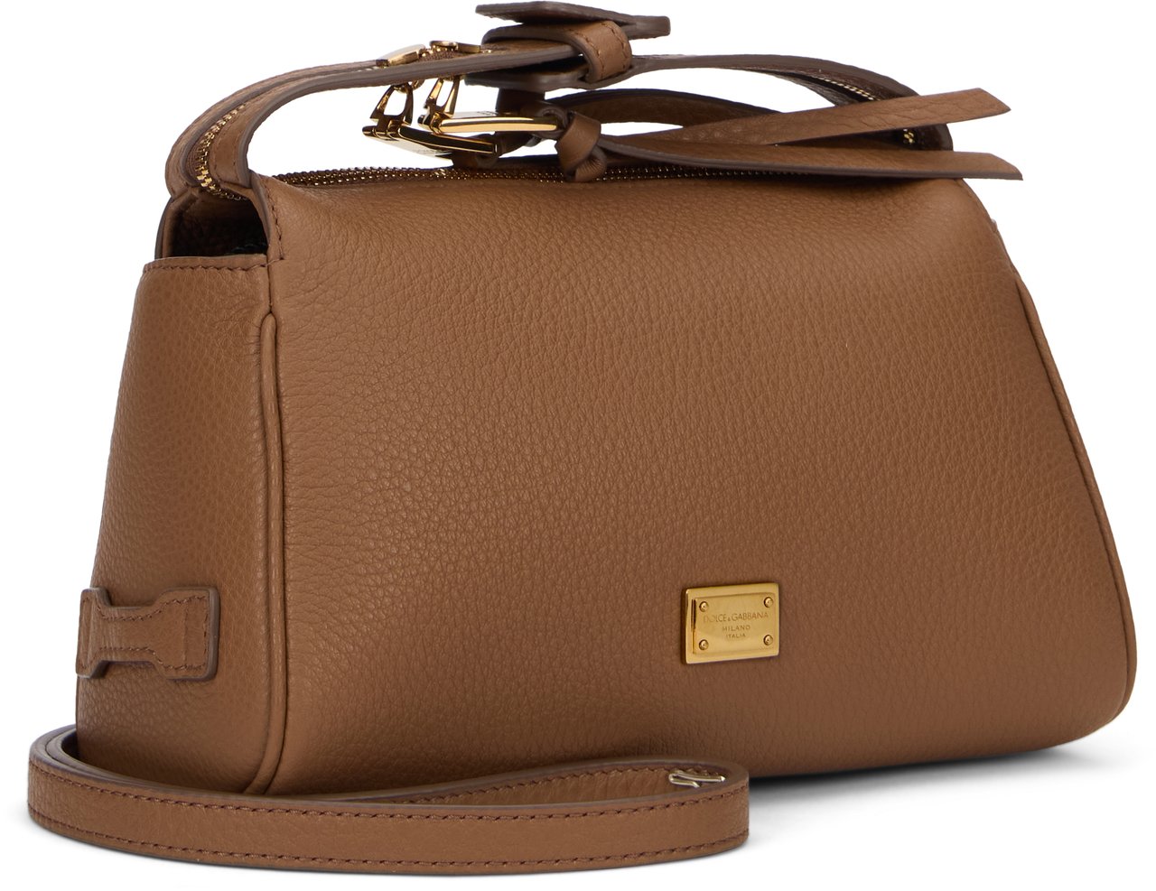 Dolce & Gabbana Vittoria shoulder bag in leather Bruin