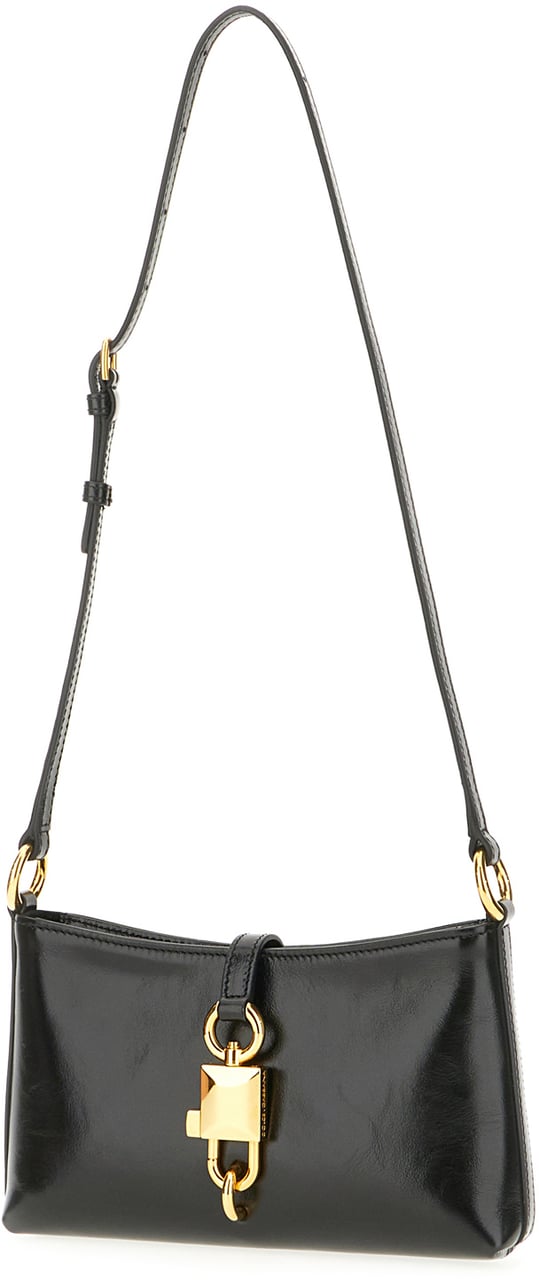 Dolce & Gabbana Dolce&gabbana Black leather Lock shoulder bag Zwart