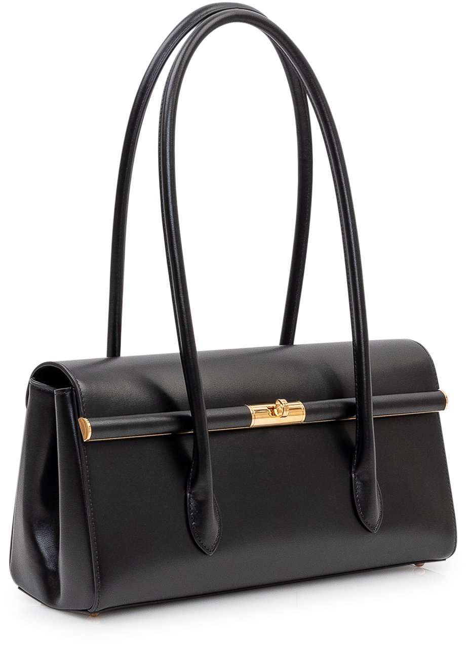 Dolce & Gabbana Borsa a Mano con Chiusura Metallica Zwart