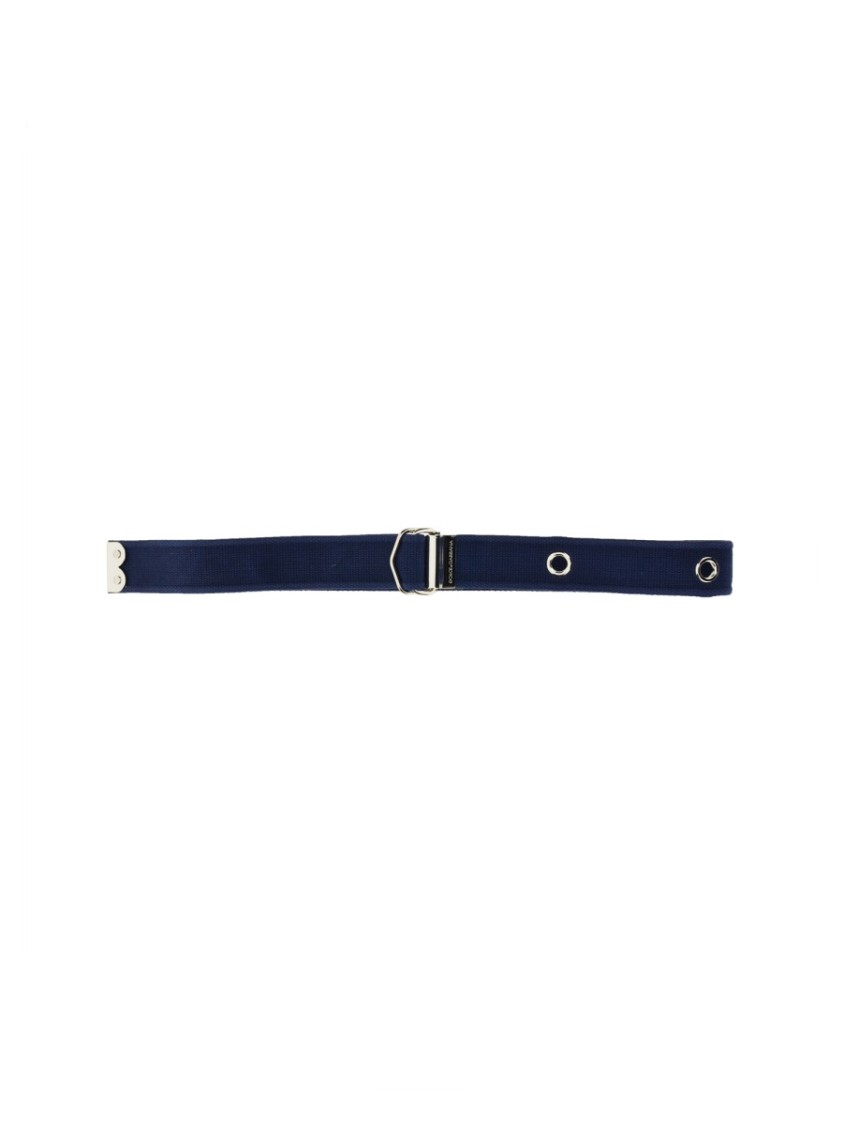 Dolce & Gabbana Belt With Logo Blauw