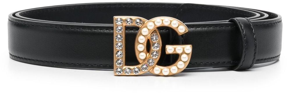 Dolce & Gabbana Logo Belt Black Zwart