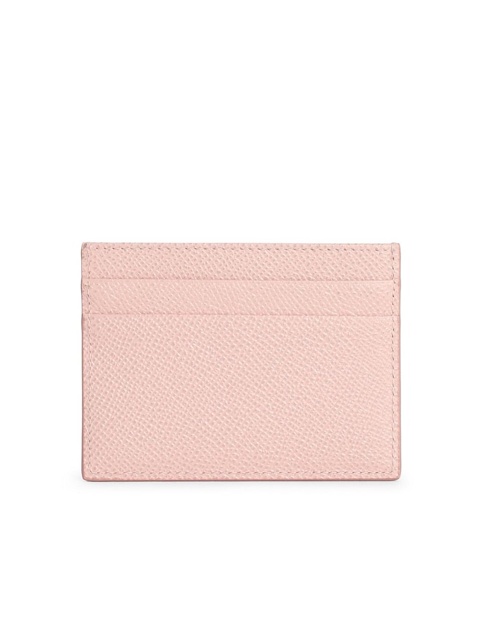 Dolce & Gabbana 'Dauphine' Pink Calf Leather Card Holder Neutraal
