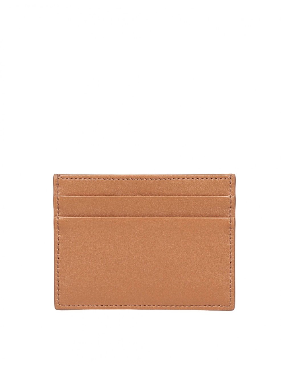 Dolce & Gabbana Dolce & gabbana caramel color plonge calfskin card holder Bruin