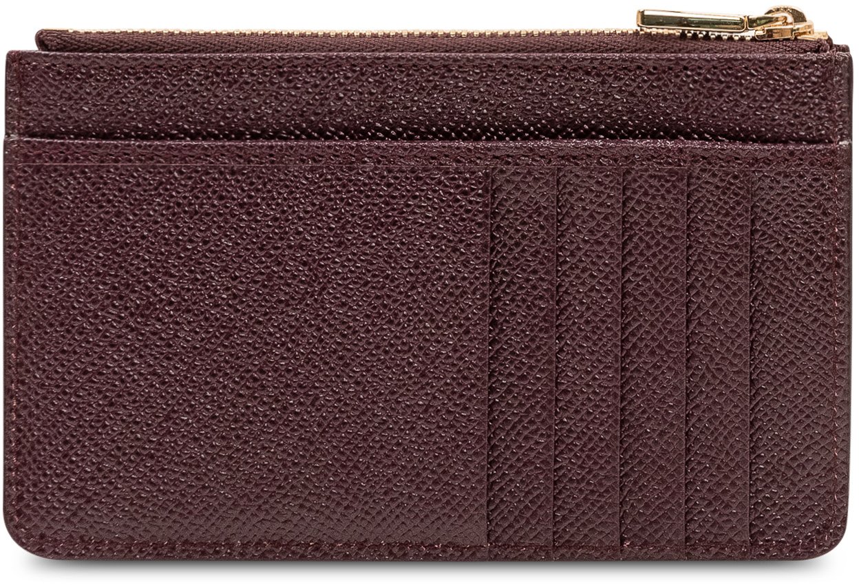 Dolce & Gabbana Portacarte con Placca Frontale e Zip Bruin