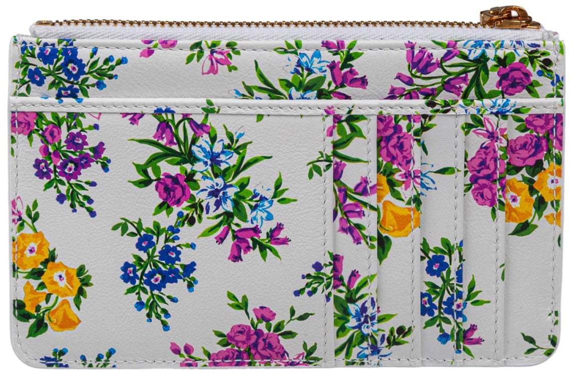 Dolce & Gabbana Dolce & gabbana floral print dauphine leather card holder Divers