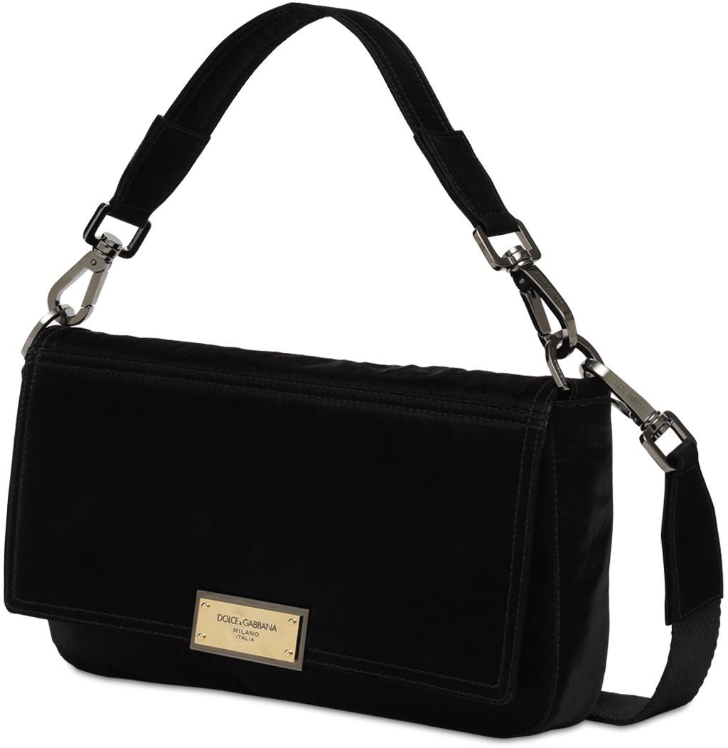 Dolce & Gabbana Shoulder bag in fabric Zwart