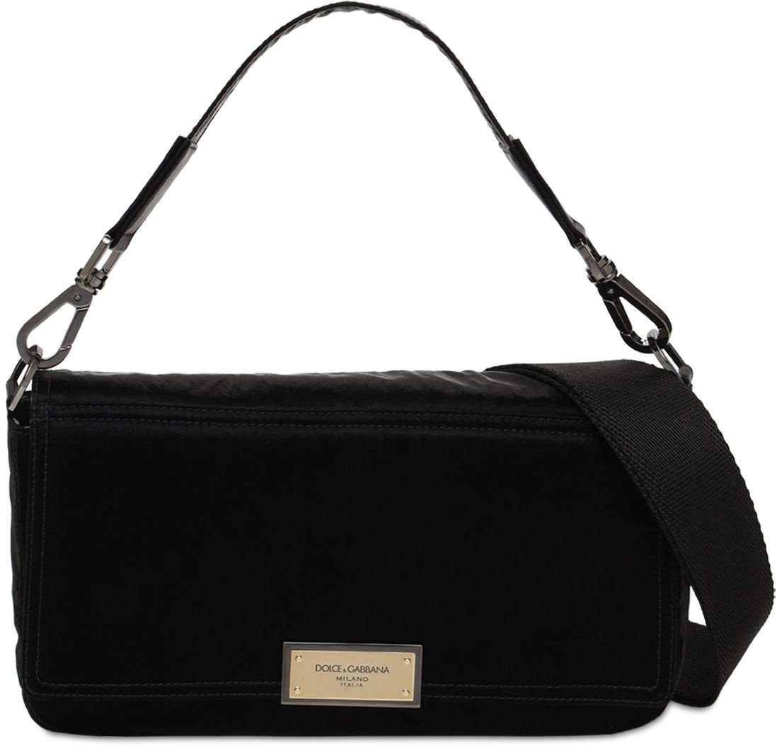 Dolce & Gabbana Shoulder bag in fabric Zwart