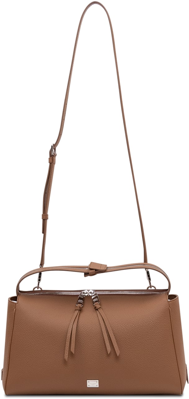 Dolce & Gabbana Borsa a Spalla con Tracolla Regolabile Beige