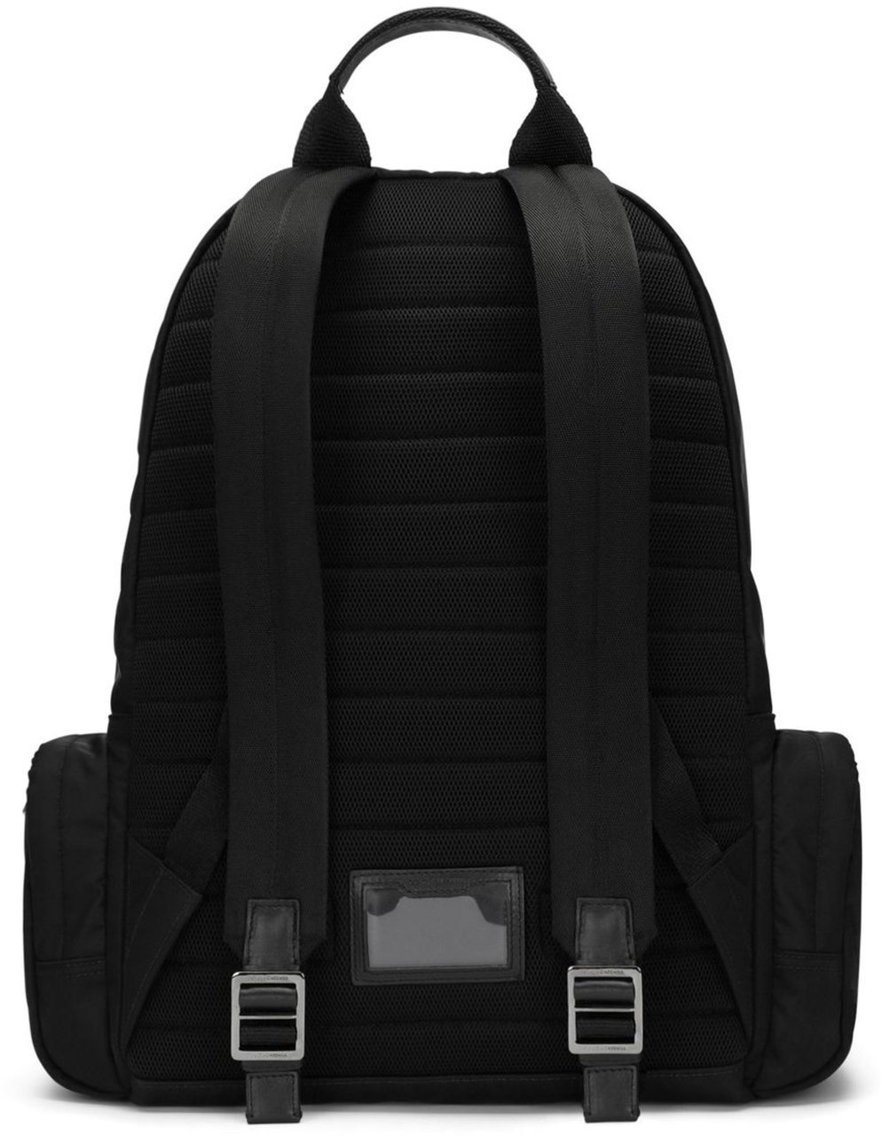 Dolce & Gabbana Sicilia DNA Nylon Logo Black Backpack Zwart