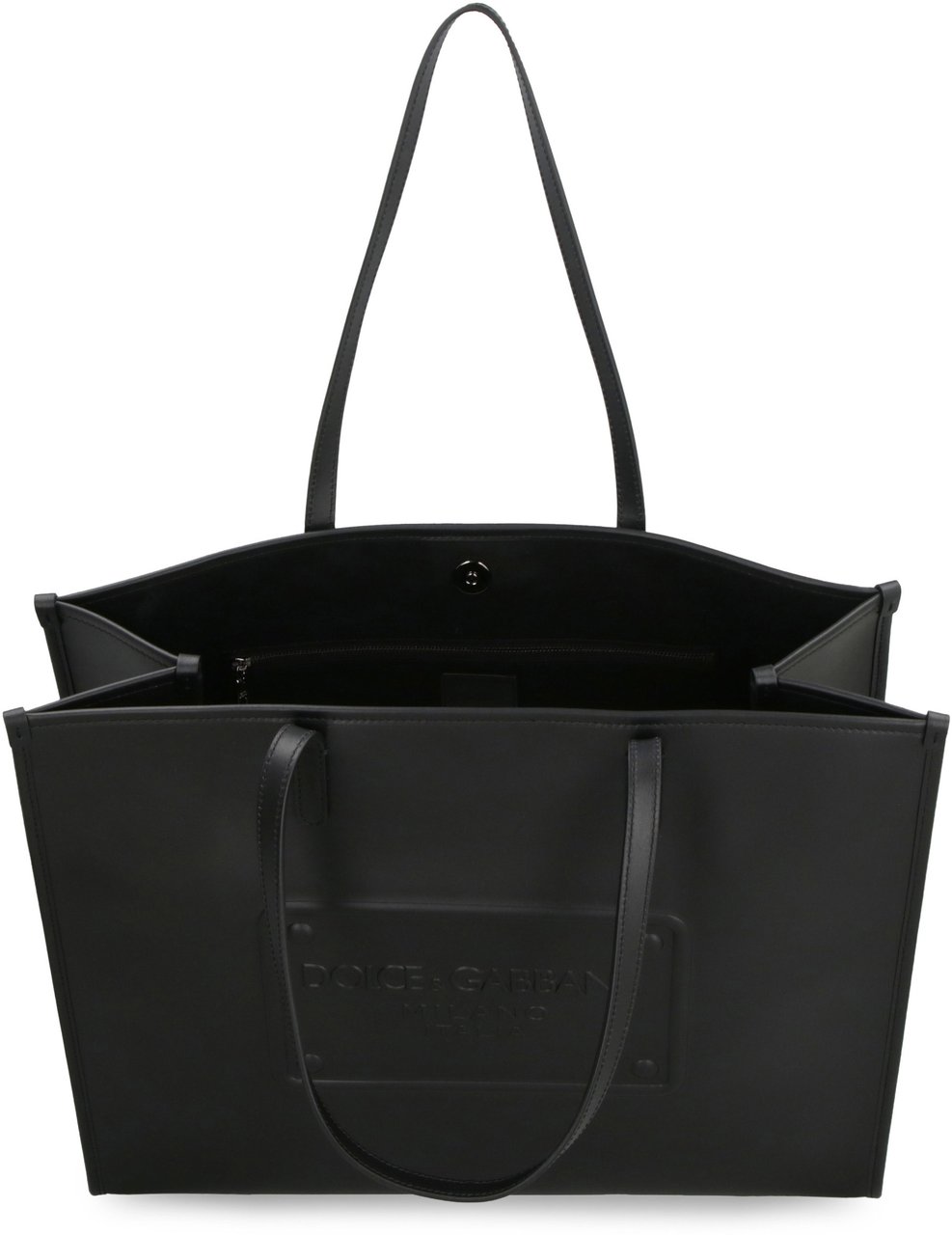 Dolce & Gabbana Smooth leather tote bag Zwart