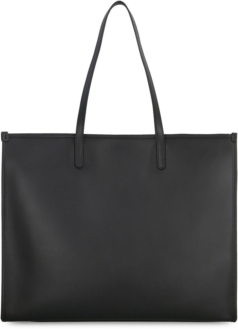 Dolce & Gabbana Smooth leather tote bag Zwart