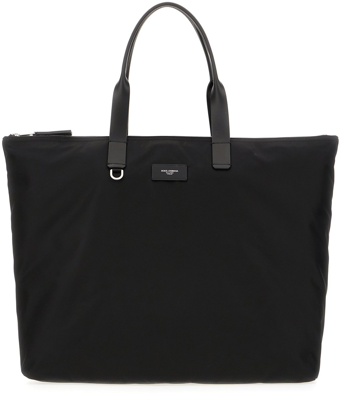 Dolce & Gabbana Dolce&gabbana Black nylon shopping bag Zwart