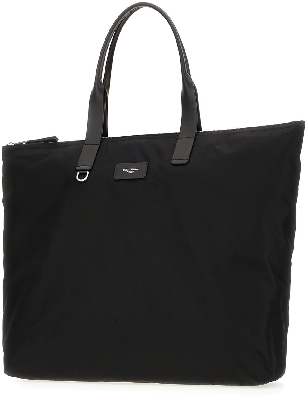 Dolce & Gabbana Dolce&gabbana Black nylon shopping bag Zwart