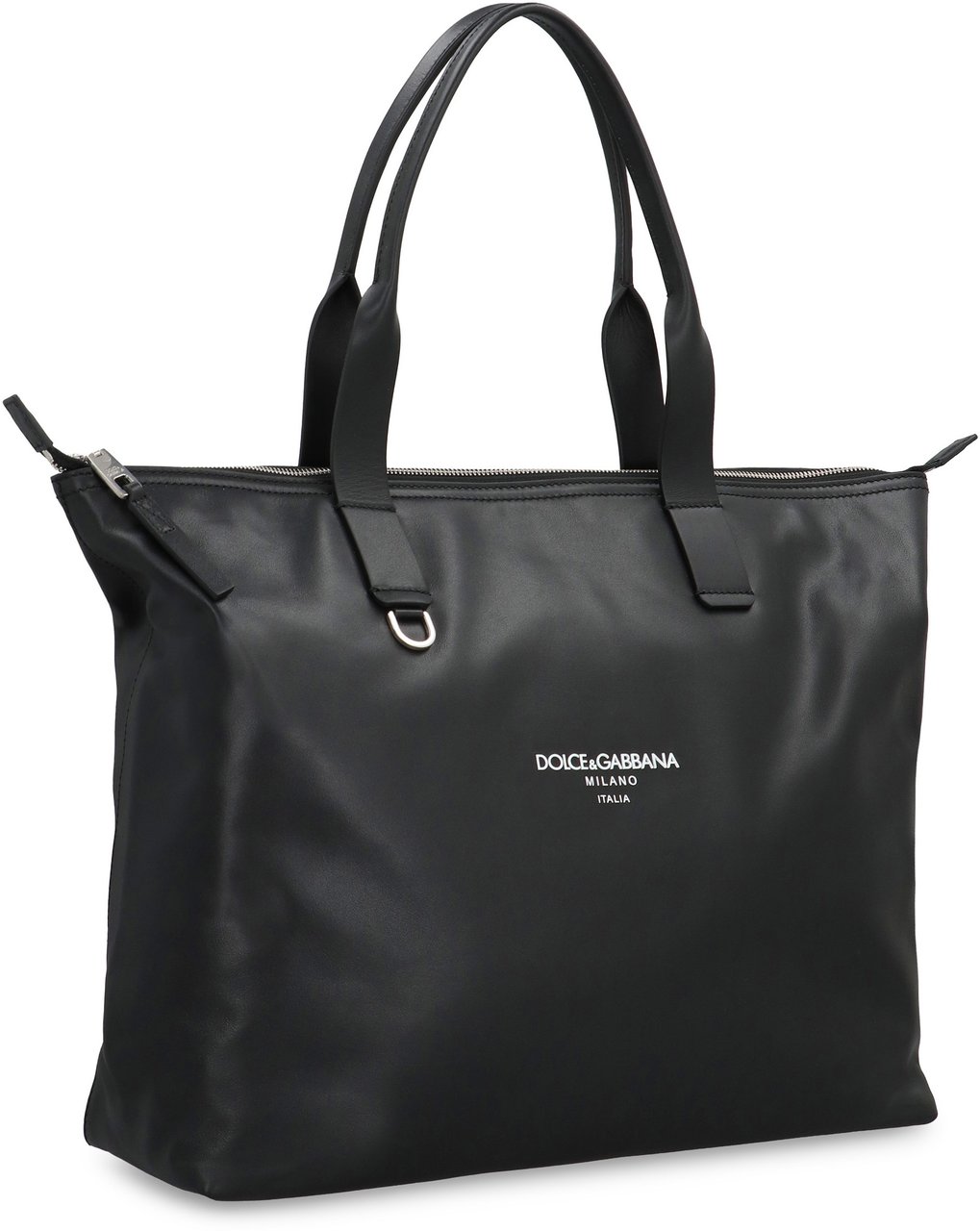 Dolce & Gabbana Media Smooth leather tote bag Zwart