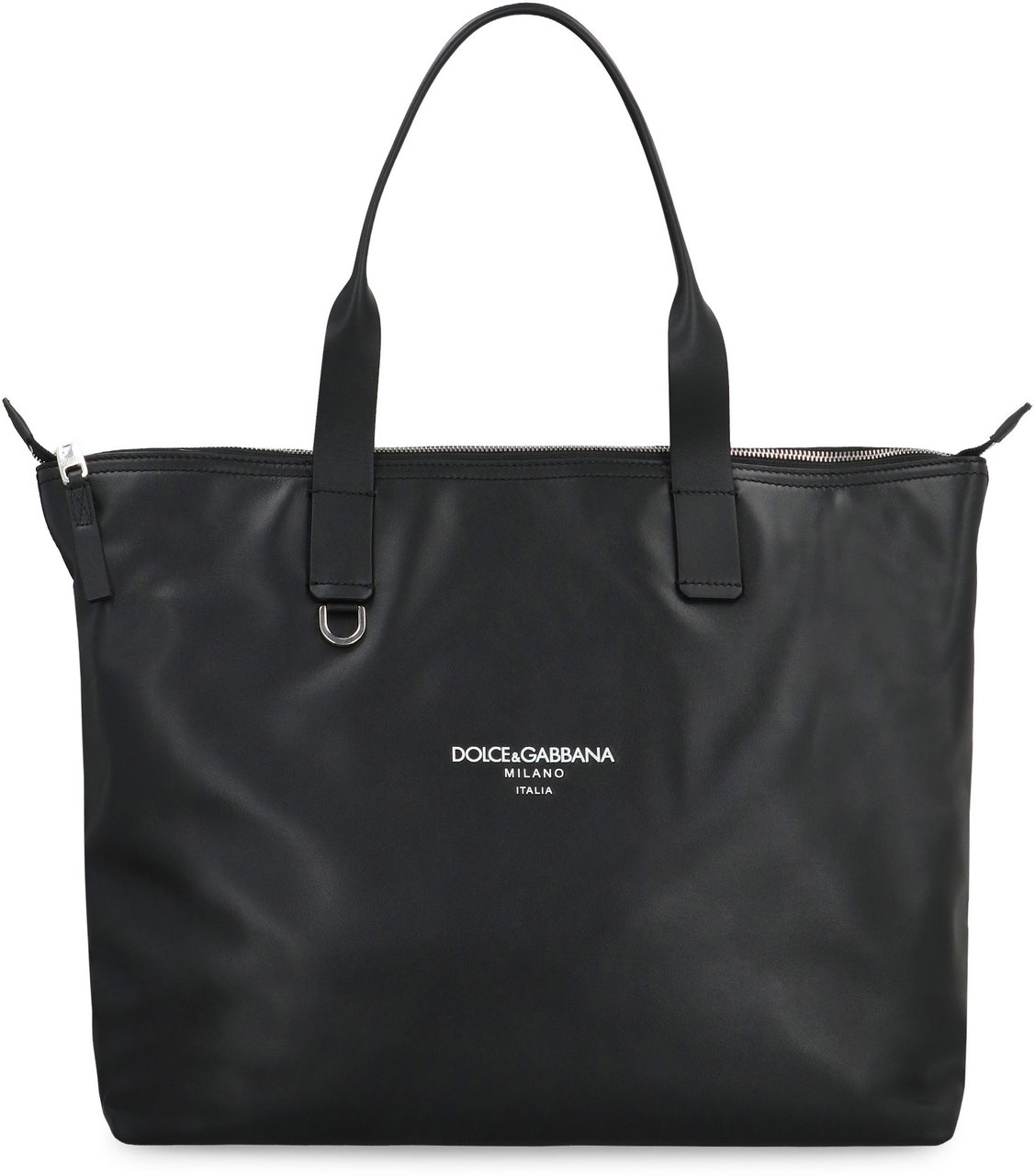 Dolce & Gabbana Media Smooth leather tote bag Zwart