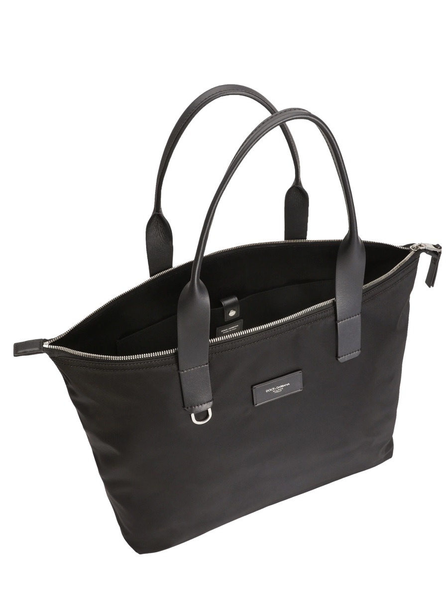Dolce & Gabbana Adamo Small Rectangular Tote Bag Zwart