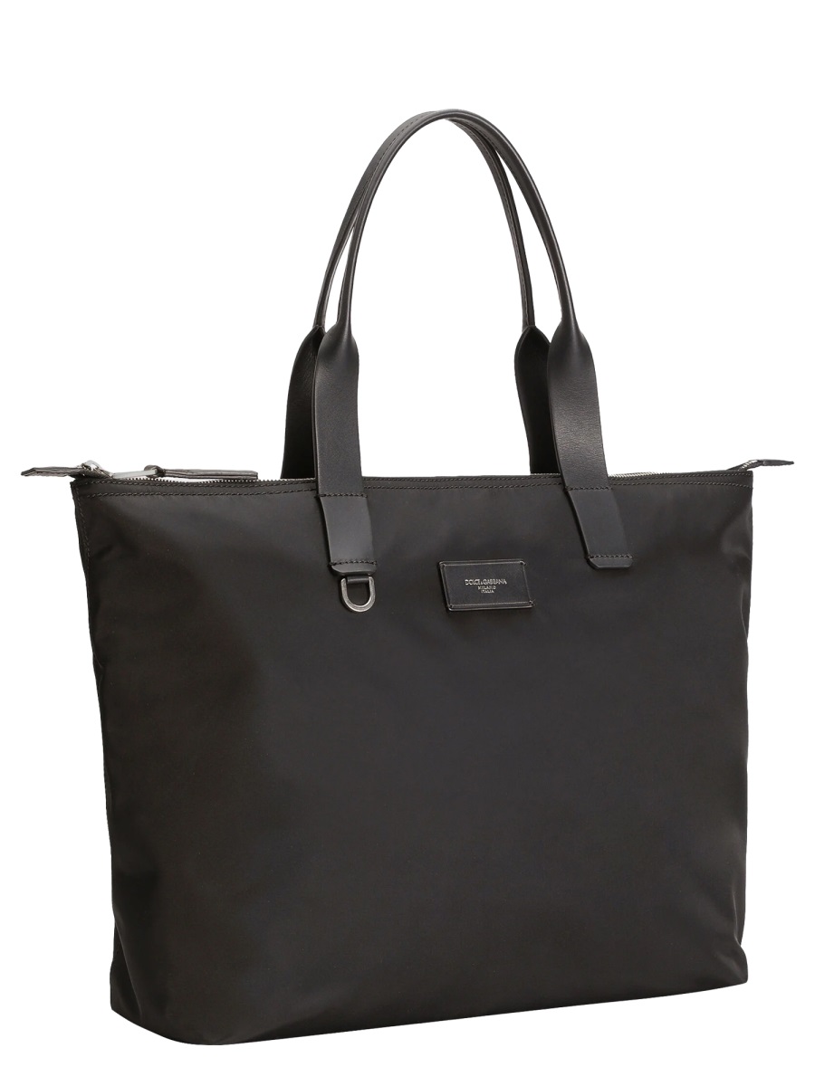 Dolce & Gabbana Adamo Small Rectangular Tote Bag Zwart