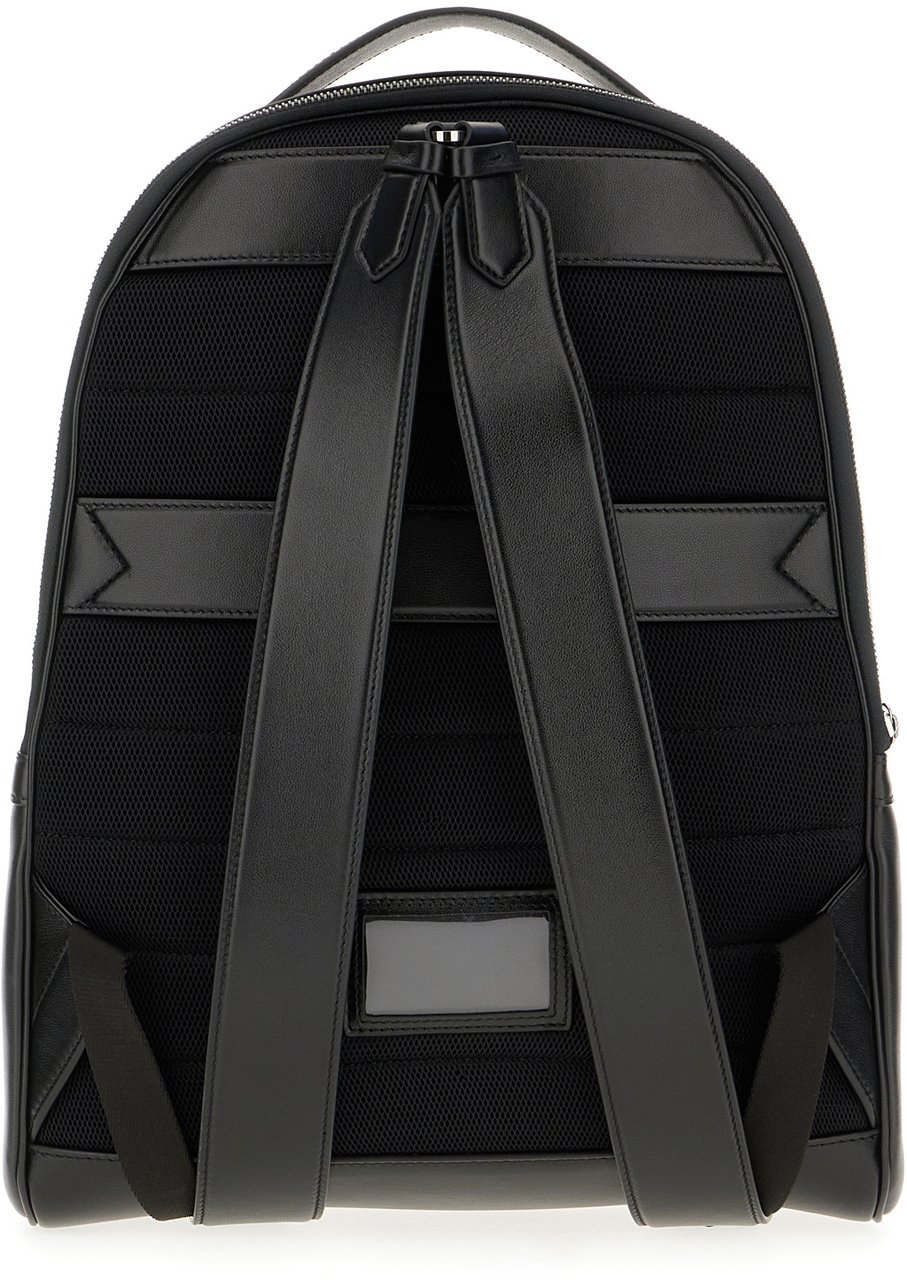 Dolce & Gabbana Dolce&gabbana Black leather backpack Zwart