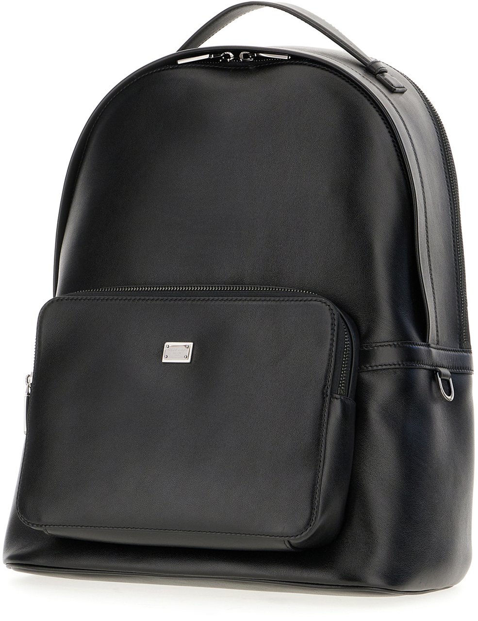 Dolce & Gabbana Dolce&gabbana Black leather backpack Zwart