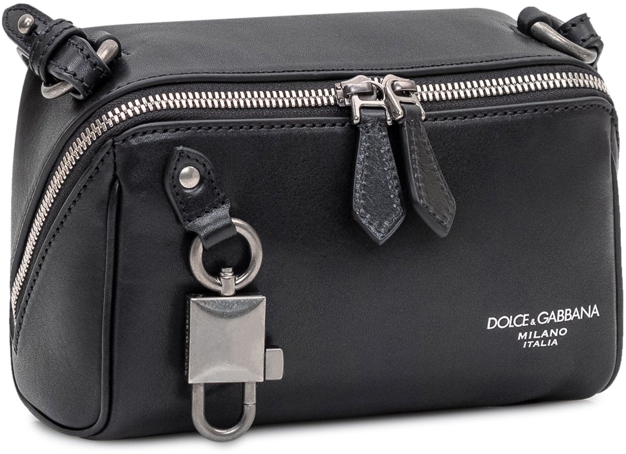 Dolce & Gabbana Borsa a Mano Compatta Zwart