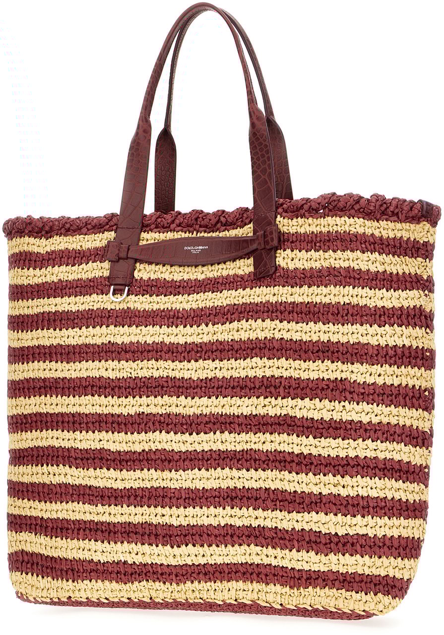 Dolce & Gabbana Dolce&gabbana Multicolor raffia shopping bag Divers