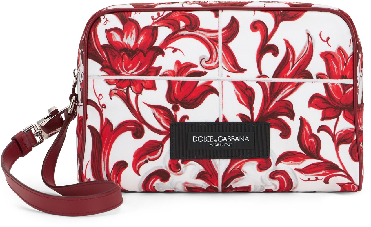 Dolce & Gabbana Handbag with majolica print Rood