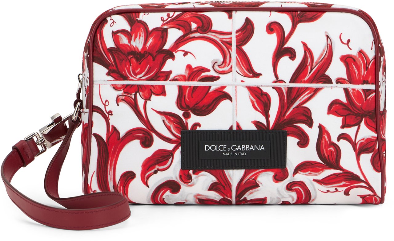 Dolce & Gabbana Handbag with majolica print Rood
