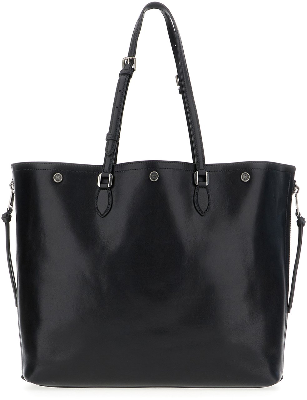 Dolce & Gabbana Dolce&gabbana Black leather shopping bag Zwart