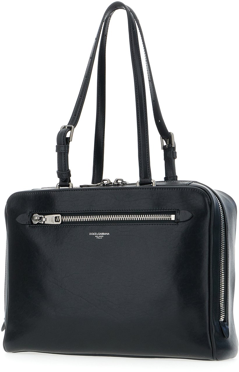 Dolce & Gabbana Dolce&gabbana Black leather handbag Zwart