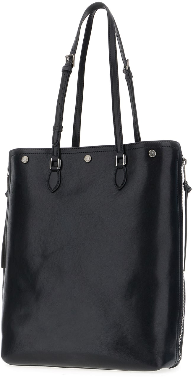 Dolce & Gabbana Dolce&gabbana Black leather shopping bag Zwart