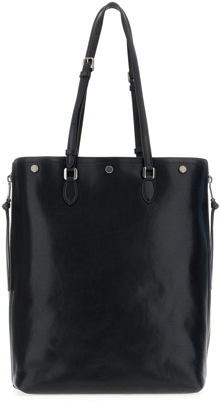 Dolce & Gabbana Dolce&gabbana Black leather shopping bag Zwart