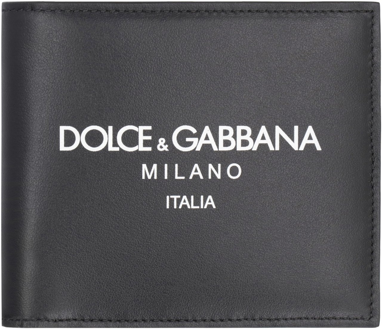 Dolce & Gabbana Leather flap-over wallet Zwart